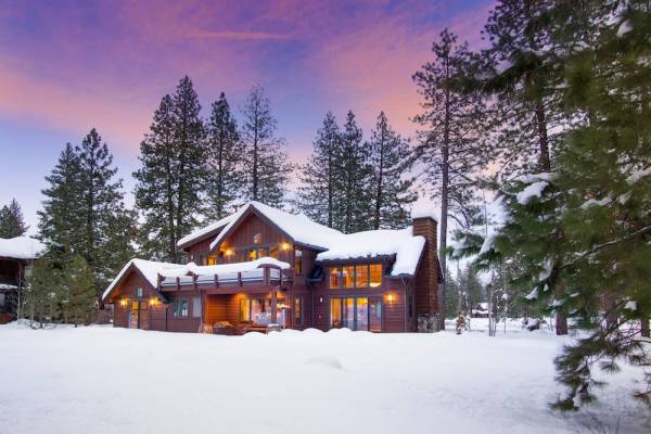 Exterior of luxury Lake Tahoe Cabin Rental
