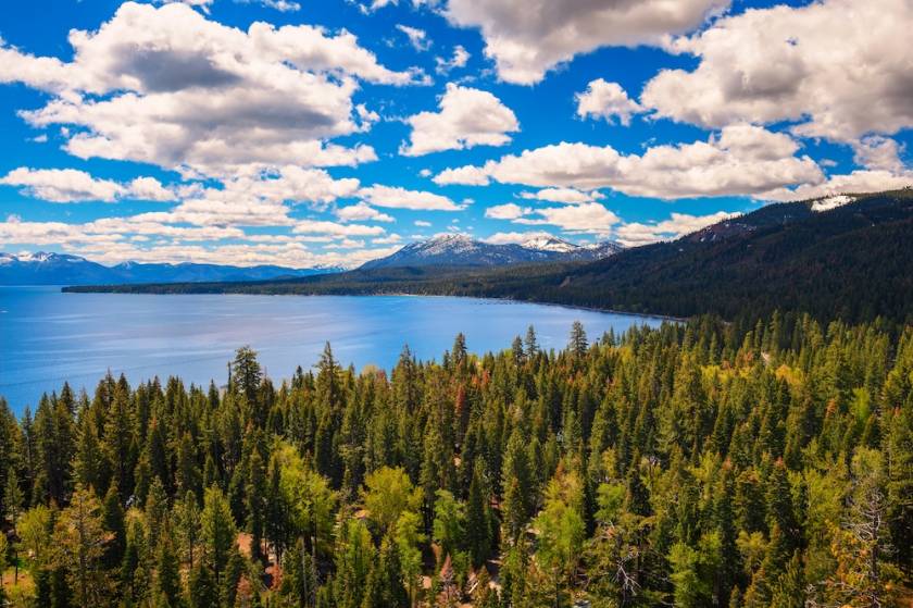 view from eagle rock in lake tahoe